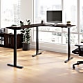 Bush Business Furniture Move 60 Series 60"W Height Adjustable L Shaped Standing Desk, Black Walnut/Black Powder Coat, Standard Delivery 1 thumbnail image