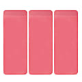Trailmaker Rubber Erasers, 2-1/4” x 3/4", Pink, Pack Of 100 Erasers, Set Of 3 Packs 1 thumbnail image