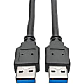 Eaton Tripp Lite Series USB 3.0 SuperSpeed A/A Cable (M/M), Black, 6 ft. (1.83 m) - USB cable - USB Type A (M) to USB Type A (M) - U320006BK 1 thumbnail image