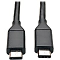 Eaton Tripp Lite Series USB-C Cable (M/M) - USB 3.2 Gen 2 (10 Gbps), Thunderbolt 3 Compatible, 3 ft. (0.91 m) - U420003G2 1 thumbnail image