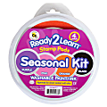 Ready 2 Learn Jumbo Circular Washable Stamp Pads, Seasonal, Set Of 4