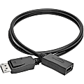 Eaton Tripp Lite Series DisplayPort Extension Cable with Latch, 4K @ 60 Hz, HDCP 2.2 (M/F), 3 ft. (0.91 m) - P579003 1 thumbnail image