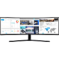 Samsung C49J89 49" Double Full HD (DFHD) Curved Screen LED LCD Monitor - 32:9 - Charcoal Black Hairline, Titanium - Vertical Alignment (VA) - 3840 x 1080 - 16.7 Million Colors - 300 Nit Typical, 250 Nit Minimum - 5 ms