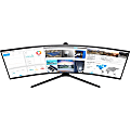 Samsung C49J89 49" Double Full HD (DFHD) Curved Screen LED LCD Monitor - 32:9 - Charcoal Black Hairline, Titanium - Vertical Alignment (VA) - 3840 x 1080 - 16.7 Million Colors - 300 Nit Typical, 250 Nit Minimum - 5 ms