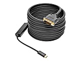 Tripp Lite USB C to DVI Adapter Cable Converter 1080p M/M USB Type C to DVI, USB-C, USB Type-C 16ft 16' - USB/DVI for Smartphone, Projector, Ultrabook, Monitor, Notebook, Tablet - 640 MB/s - 1 x Type C Male USB - 1 x DVI-D (Dual-Link) Male Digital Video 1 thumbnail image