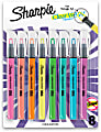 Sharpie Highlighter, Clear View Highlighter with See-Through Chisel Tip, Stick Highlighter, Assorted, 8 Count