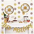 Amscan Christmas Let's Mistletoe Deluxe Buffet Decorating Kits, White/Gold, Set of 2 Kits 1 thumbnail image
