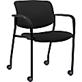 Lorell® Stack Chairs, Black, Set Of 2 Chairs 1 thumbnail image