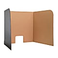 Flipside Products Computer Lab Privacy Screens, Large, Kraft/Black, Pack Of 12 Screens 1 thumbnail image