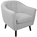 LumiSource Rockwell Accent Chair, Black/Light Gray 1 thumbnail image