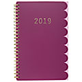 Cambridge® Ruffle Weekly/Monthly Planner, 4 7/8" x 8", Multicolor, January To December 2019