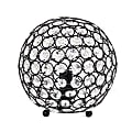 Lalia Home Elipse Glamorous Crystal Orb Table Lamp, 8"H, Restoration Bronze