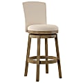 Powell Dacey Swivel Bar Stool, Beige/Rustic Taupe