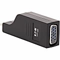 Eaton Tripp Lite Series USB-C to VGA Vertical Adapter (M/F) - USB 3.1, Gen 1, Thunderbolt 3, 1920 x 1200 (1080p), 5 Gbps, Black - 1 x USB Type C Male Thunderbolt 3 - 1 x HD-15 Female VGA - 1920 x 1200 Supported - Gold Contact - Black