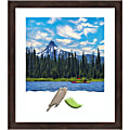 Amanti Art Rectangular Wood Picture Frame, 23” x 27" With Mat, Fresco Dark Walnut 1 thumbnail image