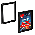 Azar Displays Window Sign Holder Frames With Suction Cups, 5” x 7”, Black, Set Of 2 Frames 1 thumbnail image