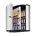 Durable 36-Key Locking Tag-Style Aluminum Key Tag Cabinet, 11" x 11 3/4" x 4 5/8", Silver 1 thumbnail image
