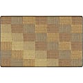 Flagship Carpets Basketweave Blocks Classroom Rug, 7 1/2' x 12', Brown 1 thumbnail image