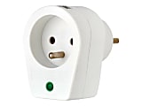 Tripp Lite 1-Outlet Surge Protector - French Type E Outlet, 220-250V AC, 16A, Direct Plug, Type E Plug, White - Surge protector - 16 A - AC 230 V - output connectors: 1 - white 1 thumbnail image