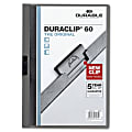 Durable Duraclip® 60 Report Covers, 8 1/2" x 11", Graphite 1 thumbnail image