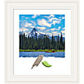 Amanti Art Rectangular Picture Frame, 26” x 30" With Mat, Ridge White 1 thumbnail image