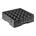 Cambro Camrack 25-Compartment Glass Rack, 6"H x 20"W x 20"D, Gray