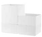 Bostitch® Konnect 3-Piece Stackable Storage Cup Set, White 1 thumbnail image
