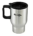 Mr. Coffee Expressway Travel Mug With Lid, 16 Oz, Stainless Steel 1 thumbnail image