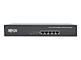 Tripp Lite 5-Port 10/100/1000 Mbps 1U Rack-Mount/Desktop Gigabit Ethernet Unmanaged Switch with PoE - Switch - unmanaged - 5 x 10/100/1000 (PoE+) - desktop, rack-mountable - PoE+ (75 W) - AC 100 - 240 V 1 thumbnail image