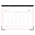2025 Blue Sky Monthly Desk Pad Calendar, 22" x 17", Lacey, January To December, 148937