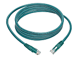 Tripp Lite 7ft Cat6 Gigabit Molded Patch Cable RJ45 M/M 550MHz 24 AWG Green - Category 6 for Network Device, Router, Modem, Blu-ray Player, Printer, Computer - 128 MB/s - Patch Cable - 7 ft - 1 x RJ-45 Male Network - 1 x RJ-45 Male Network