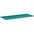 HON® Build 60"W Adjustable Post Legs Rectangle Table, Turquoise Blue 1 thumbnail image