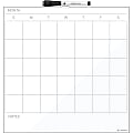 U Brands Magnetic Dry-Erase Calendar Board, 14" X 14", Frameless (461U00-04) 1 thumbnail image