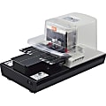MAX Electronic Stapler - Staples Upto 100 Sheet of 80g/m² Paper - 0.87" Throat Depth - Black, White - 1 Each 1 thumbnail image