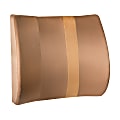HealthSmart® Vivi Relax-a-Bac™ Premium Lumbar Back Support Cushion Pillow, 3"H x 14”W x 13”D, Tan Stripe