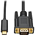 Tripp Lite by Eaton USB C to VGA Adapter Cable Converter 1080p M/M USB Type C to VGA, USB-C, USB Type-C 3ft 3' - USB/VGA  - U444003V 1 thumbnail image