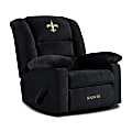 Imperial NFL Playoff Microfiber Recliner Accent Chair, New Orleans Saints, Black 1 thumbnail image