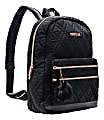 Cosmopolitan Quilted Backpack With 15.5" Laptop Pocket, Black/Rose Gold 1 thumbnail image