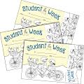 Barker Creek Color Me! Awards & Bookmarks Set, 8-1/2" x 5-1/2", Student Of The Week, Set Of 90 Awards 1 thumbnail image