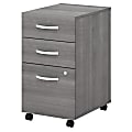 Bush Business Furniture Studio C 20-1/6"D Vertical 3-Drawer Mobile File Cabinet, Platinum Gray, Delivery