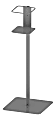 Built Sanitizer Floor Stand, 37" x 14" x 14", Silver