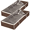 Whitmor Jumbo Underbed Bags S/2 - 18" Width x 42" Length - Java - 2 - Blanket, Linen, Cloth, Bedding, Shoes 1 thumbnail image
