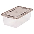 Iris® Snap Top Storage Boxes, 1.6 Gallon, Clear, Set Of 10 Boxes
