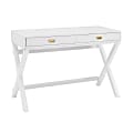 Linon Home Décor Products Ari Home Office Writing Desk, White