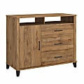 Bush Furniture Somerset Tall Sideboard Buffet Cabinet, Fresh Walnut, Standard Delivery 1 thumbnail image