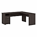 Bush Business Furniture Cabot 72"W L-Shaped Corner Desk With Drawers, Heather Gray, Standard Delivery 1 thumbnail image