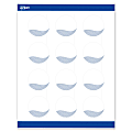 Avery® Printable Labels With Sure Feed® Technology, S00-EV0, Round, 2", Matte White With Preprinted Blue Waves Design, Pack Of 120 1 thumbnail image