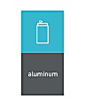 simplehuman Magnetic Trash Label, Aluminum, 4" x 8", Gray 1 thumbnail image