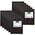 Sargent Art Composition Hardcover Notebooks, 7-1/2" x 9-3/4", Wide Ruled, 100 Pages (200 Sheets), Black, Pack Of 12 Notebooks 1 thumbnail image