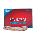 Alliance® Advantage® Rubber Bands In 1-Lb Box, #117B, 7" x 1/8", Box Of 200, Crepe (Natural Tan)